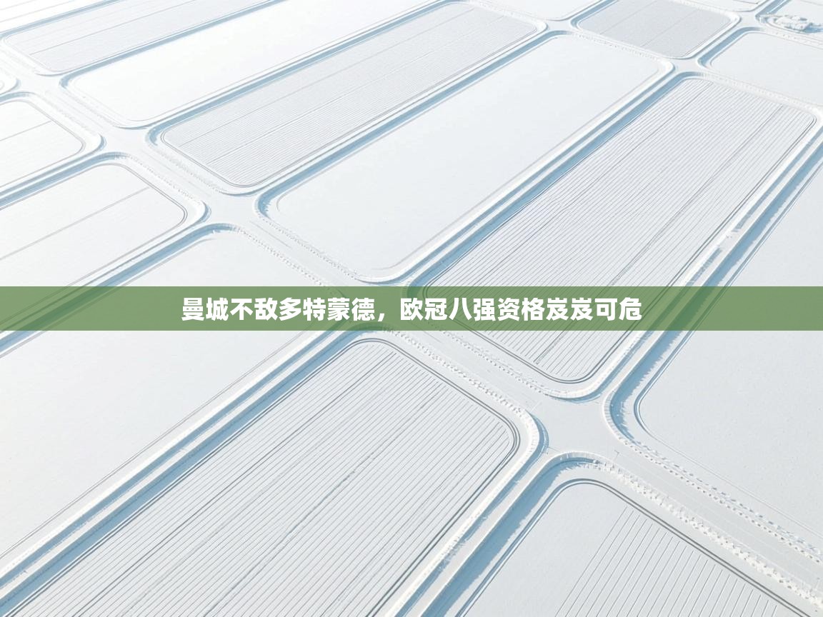 曼城不敌多特蒙德，欧冠八强资格岌岌可危