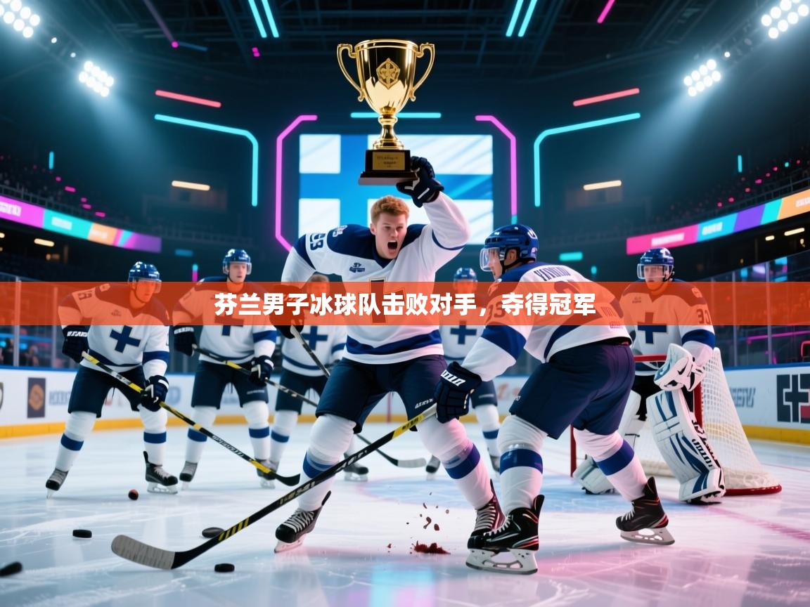 芬兰男子冰球队击败对手，夺得冠军
